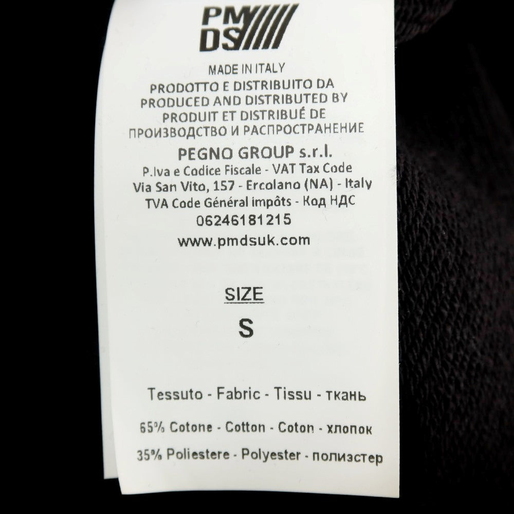 【新品】ピーエムディーエス PMDS コットンポリエステル クルーネック スウェット ブラック【サイズS】【 状態ランクN 】【 メンズ 】