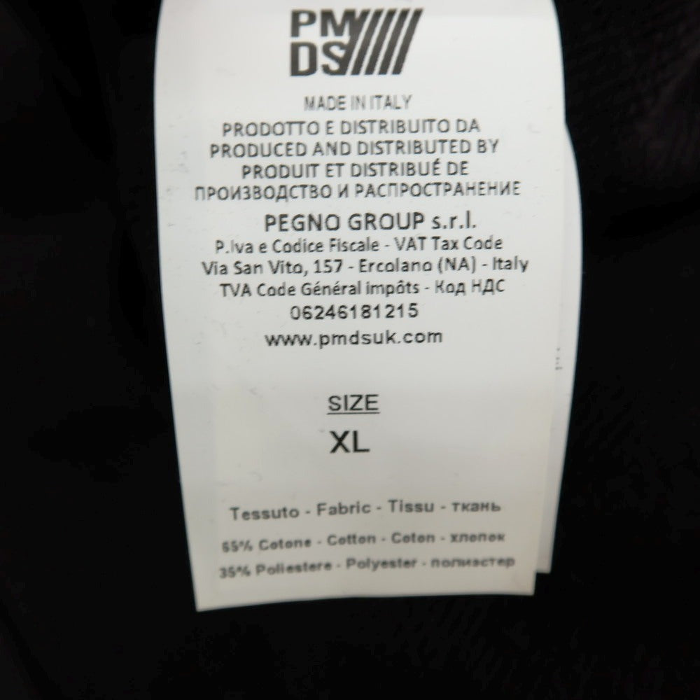 【新品】ピーエムディーエス PMDS コットンポリエステル クルーネック スウェット ブラック【サイズXL】【 状態ランクN 】【 メンズ 】