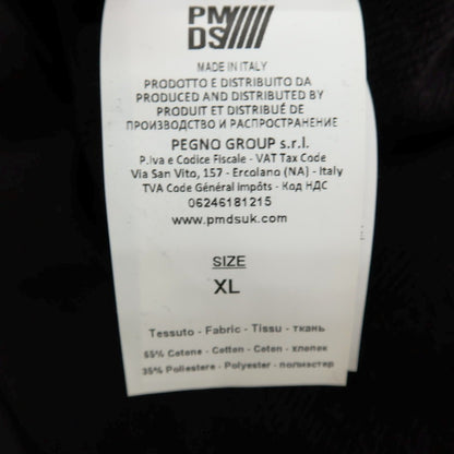 【新品】ピーエムディーエス PMDS コットンポリエステル クルーネック スウェット ブラック【サイズXL】【 状態ランクN 】【 メンズ 】