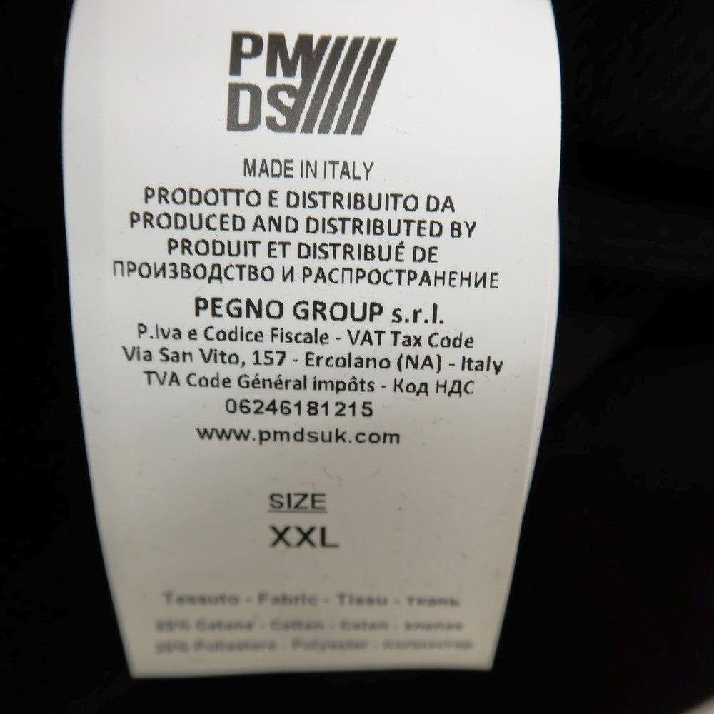 【新品】ピーエムディーエス PMDS コットンポリエステル クルーネック スウェット ブラック【 XXL 】【 状態ランクN 】【 メンズ 】[APD]