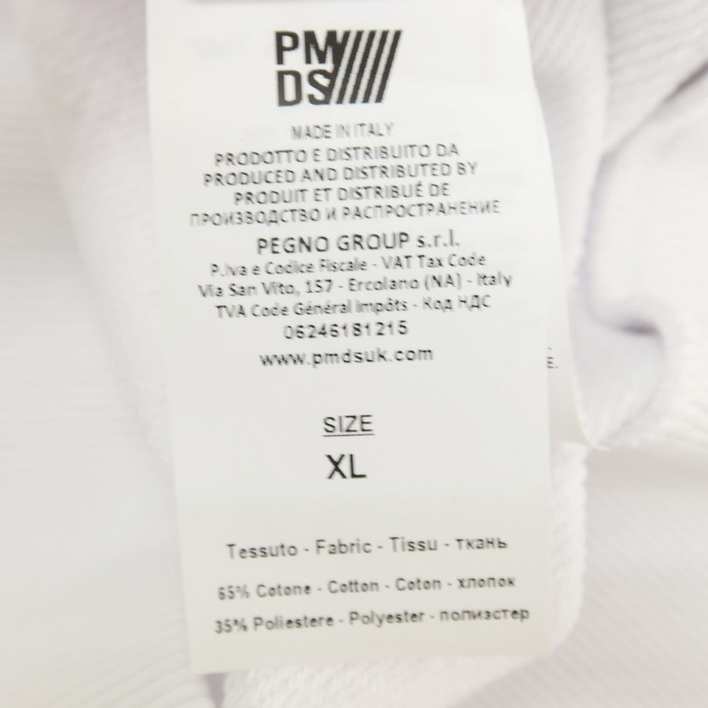 【新品アウトレット】ピーエムディーエス PMDS コットンポリエステル クルーネック スウェット ホワイト【サイズXL】【 状態ランクN- 】【 メンズ 】