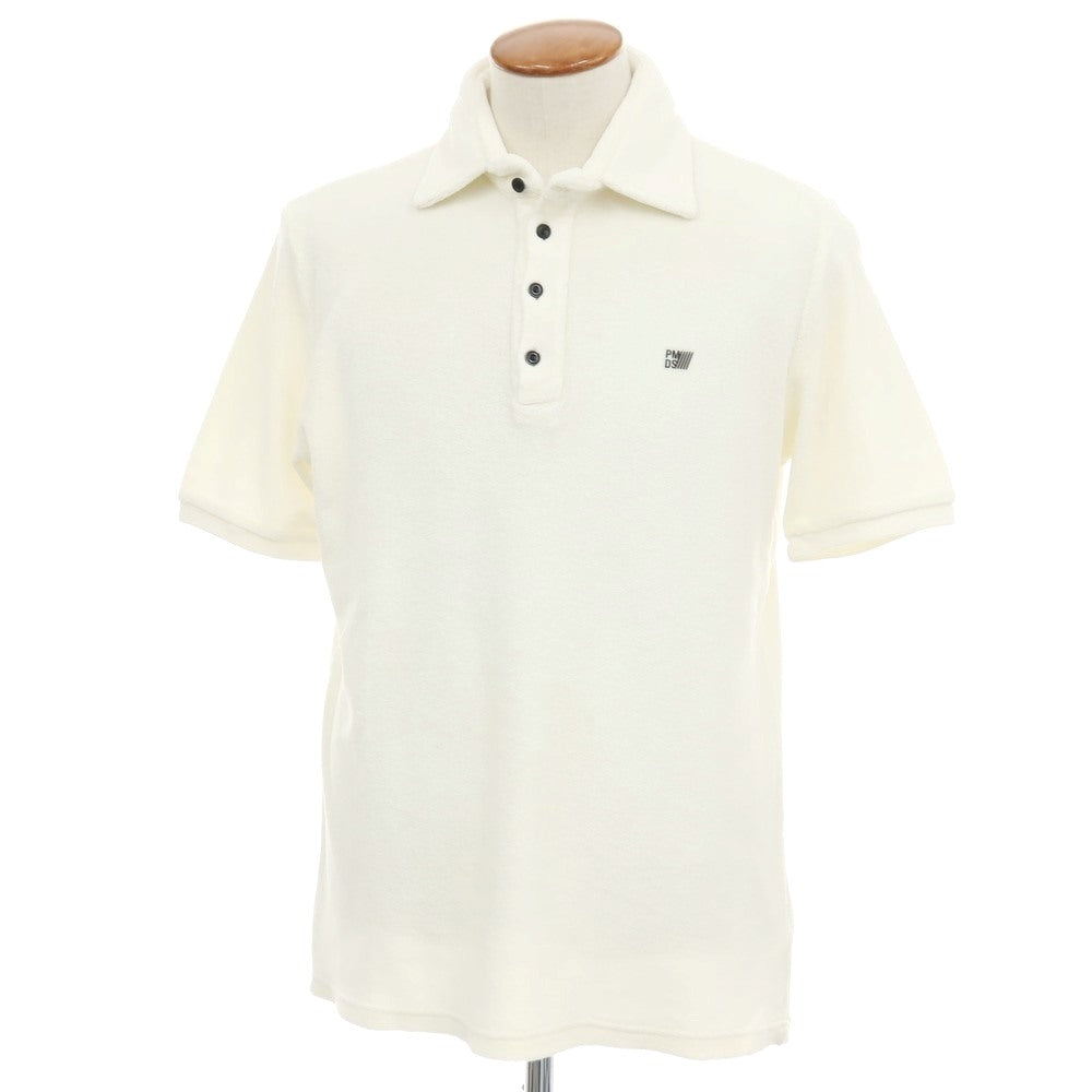 【新品アウトレット】ピーエムディーエス PMDS コットンナイロン パイル 半袖ポロシャツ アイボリー【サイズM】【 状態ランクN- 】【 メンズ 】