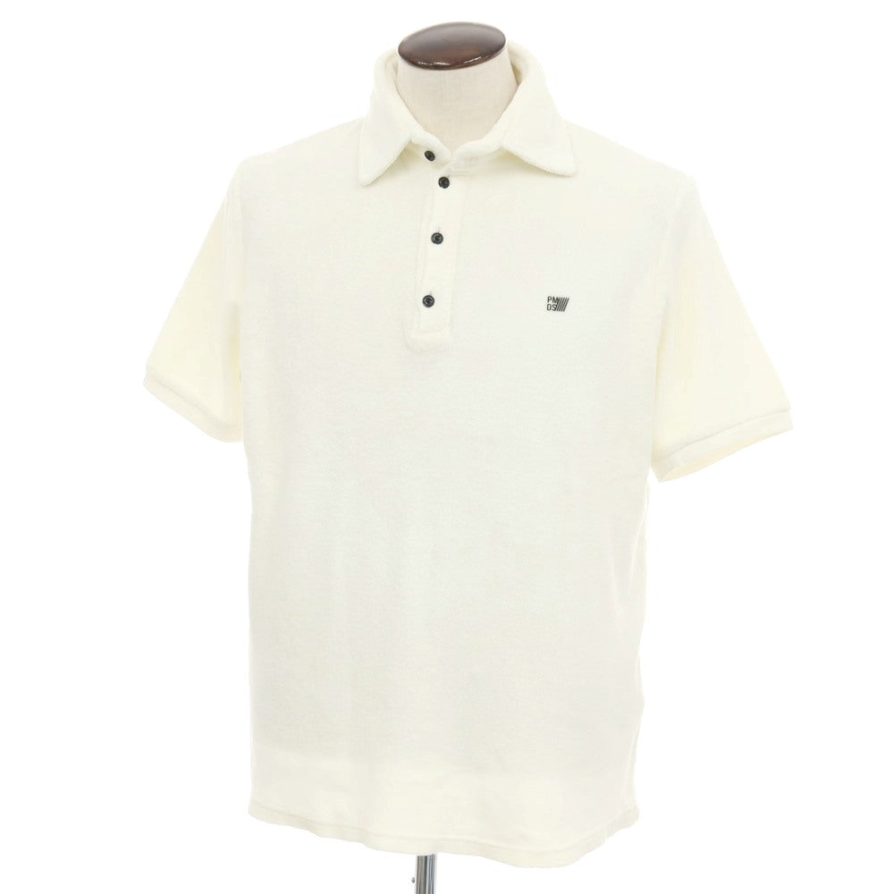 【新品アウトレット】ピーエムディーエス PMDS コットンナイロン パイル 半袖ポロシャツ アイボリー【サイズXL】【 状態ランクN- 】【 メンズ 】