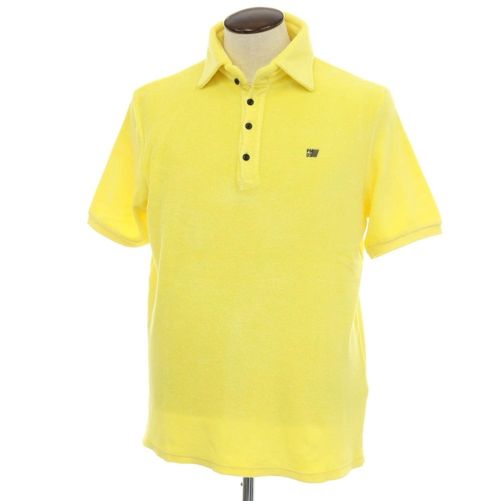 【新品】ピーエムディーエス PMDS コットンナイロン パイル 半袖ポロシャツ イエロー【サイズL】【 状態ランクN 】【 メンズ 】