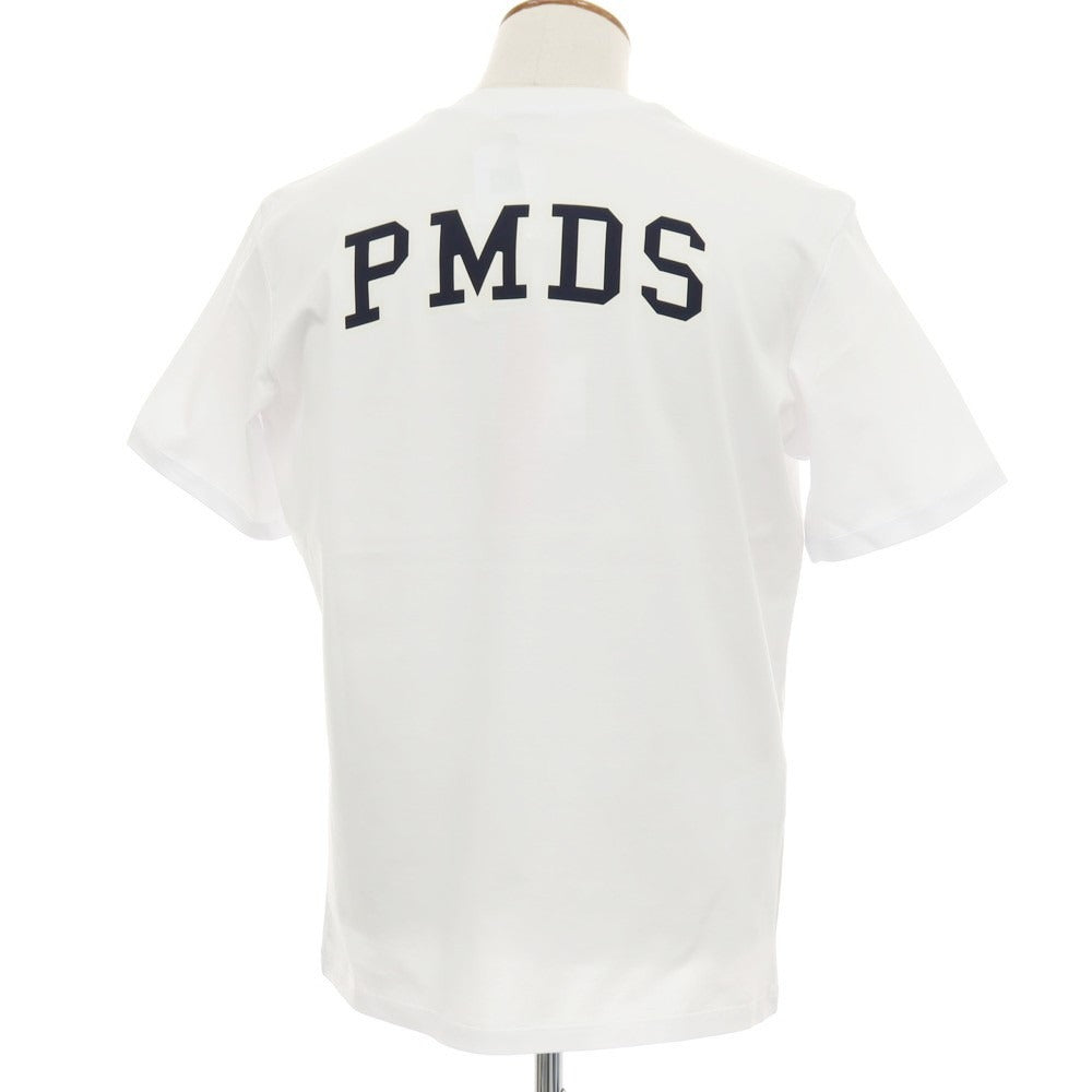 【新品】ピーエムディーエス PMDS LOGON コットン クルーネック ポケット 半袖Ｔシャツ ホワイト【 M 】【 状態ランクN 】【 メンズ 】[APD]