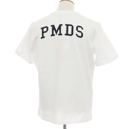 【新品】ピーエムディーエス PMDS LOGON コットン クルーネック ポケット 半袖Ｔシャツ ホワイト【 M 】【 状態ランクN 】【 メンズ 】[APD]