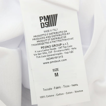 【新品アウトレット】ピーエムディーエス PMDS LOGON コットン クルーネック ポケット 半袖Ｔシャツ ホワイト【 M 】【 状態ランクN- 】【 メンズ 】[APD]