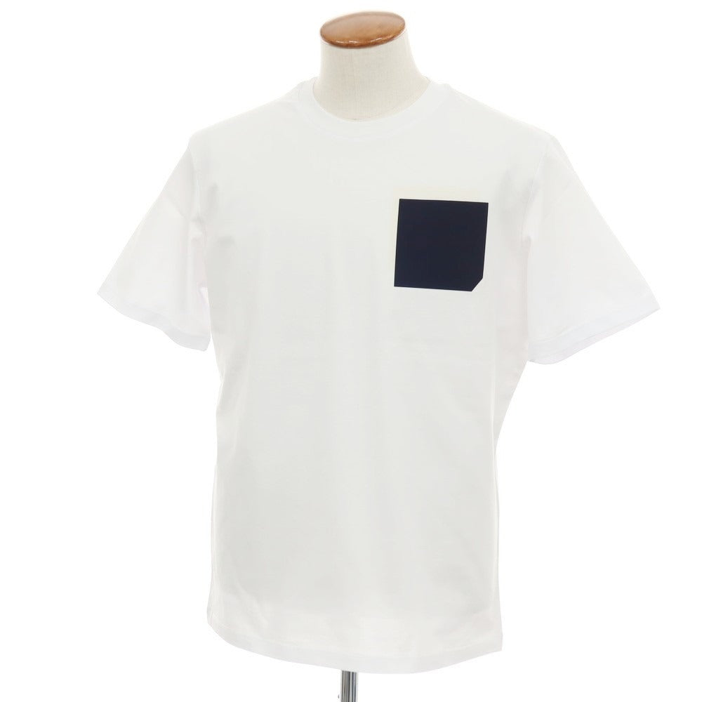 【新品アウトレット】ピーエムディーエス PMDS LOGON コットン クルーネック ポケット 半袖Ｔシャツ ホワイト【サイズM】【 状態ランクN- 】【 メンズ 】