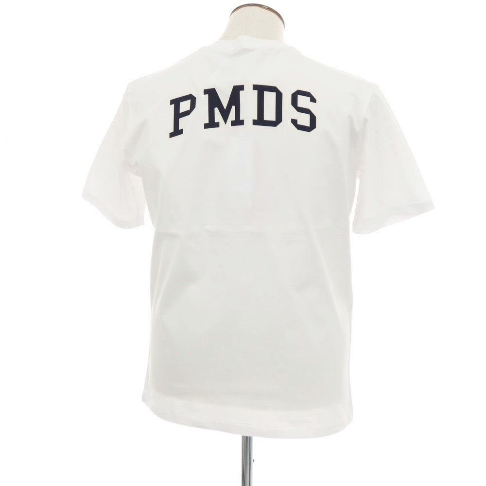 【新品】ピーエムディーエス PMDS LOGON コットン クルーネック ポケット 半袖Ｔシャツ ホワイト【サイズL】【 状態ランクN 】【 メンズ 】