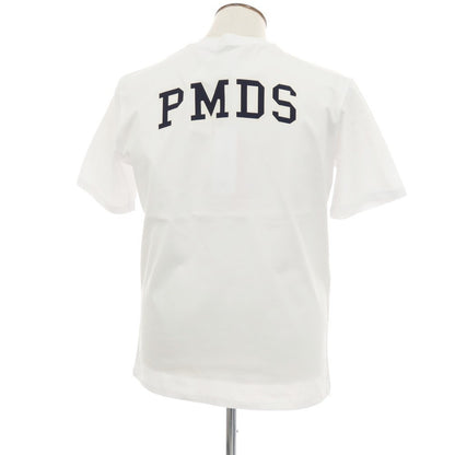 【新品】ピーエムディーエス PMDS LOGON コットン クルーネック ポケット 半袖Ｔシャツ ホワイト【 L 】【 状態ランクN 】【 メンズ 】[APD]