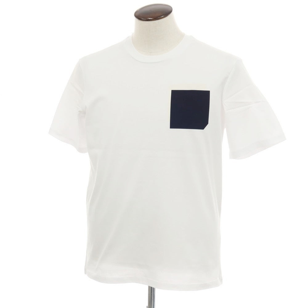 【新品】ピーエムディーエス PMDS LOGON コットン クルーネック ポケット 半袖Ｔシャツ ホワイト【サイズL】【 状態ランクN 】【 メンズ 】