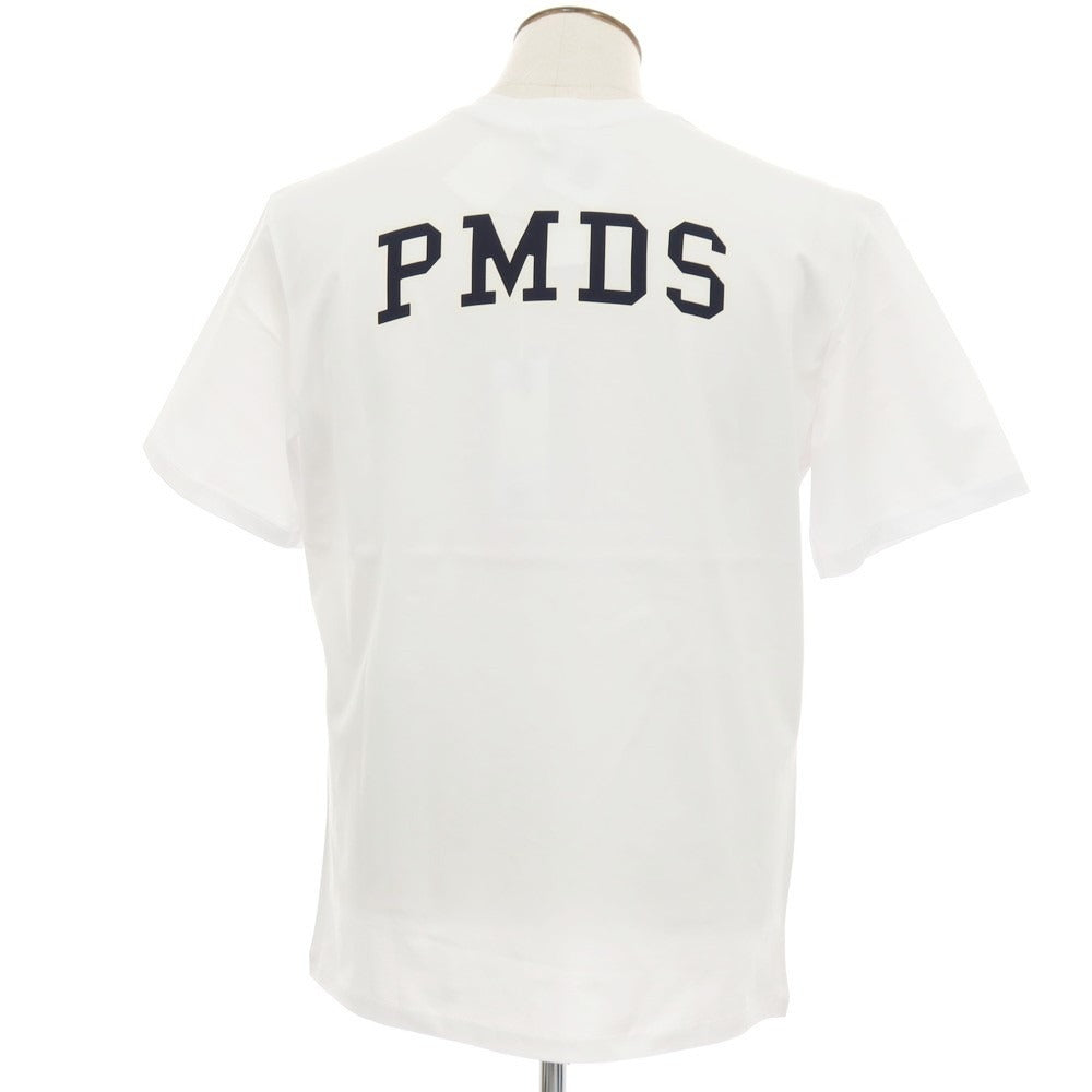 【新品】ピーエムディーエス PMDS LOGON コットン クルーネック ポケット 半袖Ｔシャツ ホワイト【サイズXL】【 状態ランクN 】【 メンズ 】