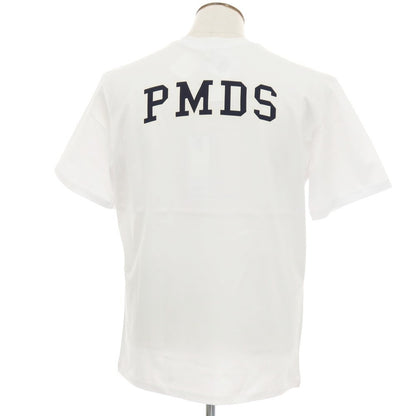 【新品】ピーエムディーエス PMDS LOGON コットン クルーネック ポケット 半袖Ｔシャツ ホワイト【 XL 】【 状態ランクN 】【 メンズ 】[APD]
