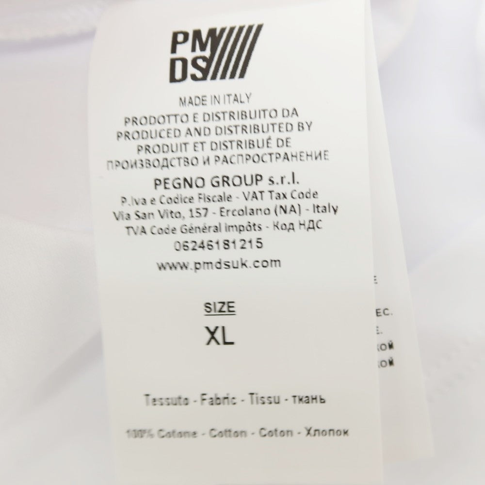 【新品】ピーエムディーエス PMDS コットン クルーネック 半袖Ｔシャツ ホワイト【 XXL 】【 状態ランクN 】【 メンズ 】[APD]