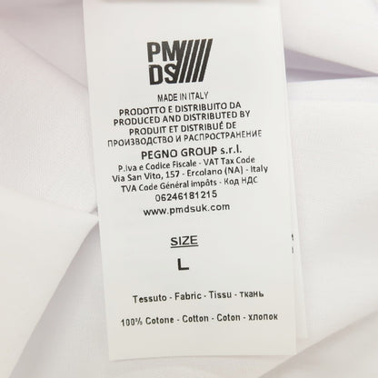 【新品】ピーエムディーエス PMDS CIRCLE コットン クルーネック 半袖Ｔシャツ ホワイト【 L 】【 状態ランクN 】【 メンズ 】[APD]