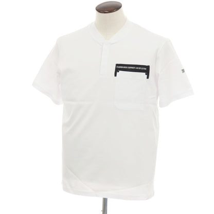 【新品アウトレット】ピーエムディーエス PMDS コットン 比翼仕立て ヘンリーネック ポケット 半袖Ｔシャツ ホワイト【 L 】【 状態ランクN- 】【 メンズ 】[APD]