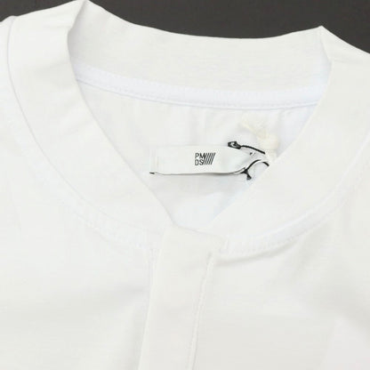 【新品アウトレット】ピーエムディーエス PMDS コットン 比翼仕立て ヘンリーネック ポケット 半袖Ｔシャツ ホワイト【 L 】【 状態ランクN- 】【 メンズ 】[APD]