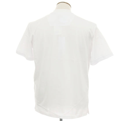 【新品】ピーエムディーエス PMDS コットン 比翼仕立て ヘンリーネック ポケット 半袖Ｔシャツ ホワイト【サイズL】【 状態ランクN 】【 メンズ 】