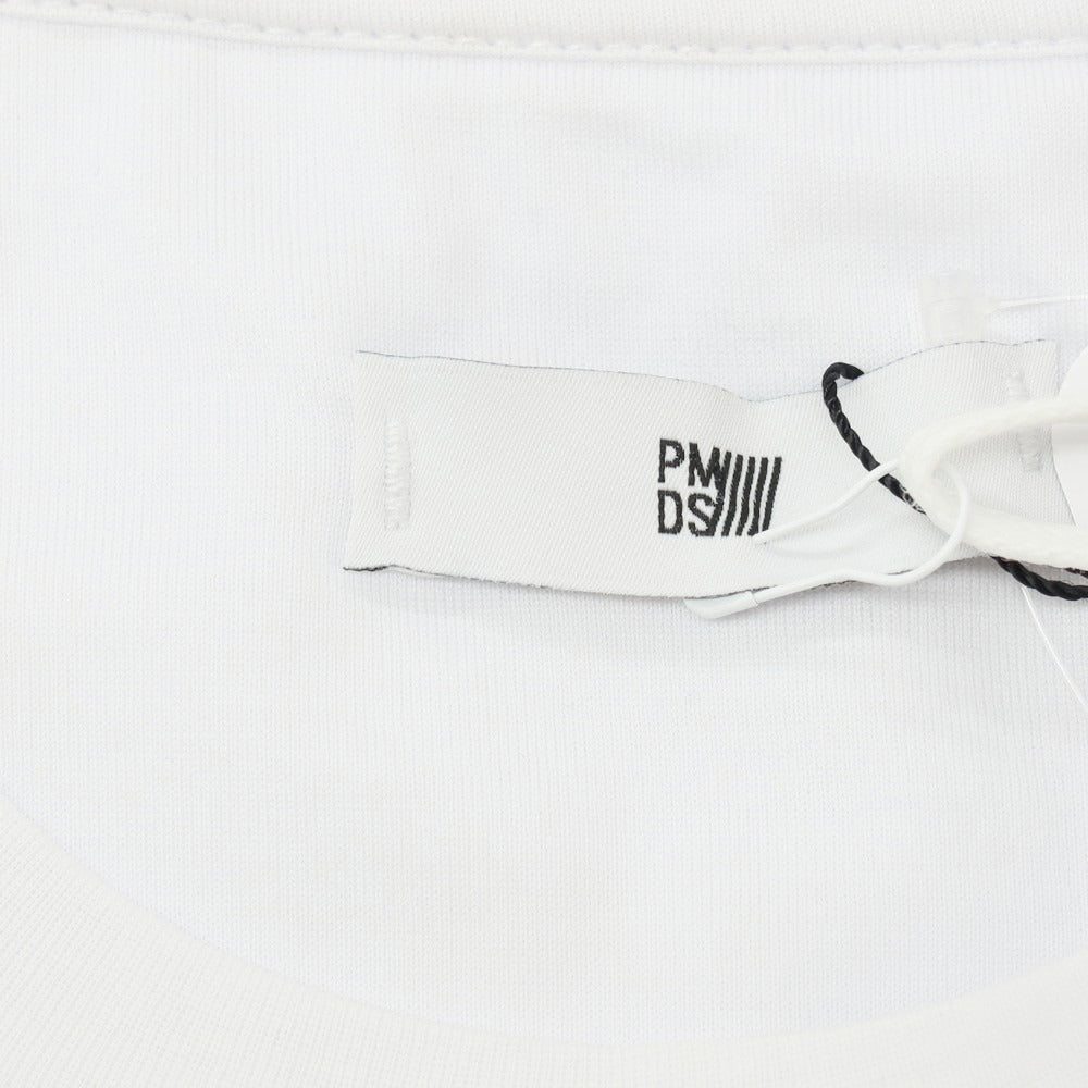 【新品】ピーエムディーエス PMDS コットン クルーネック 半袖Ｔシャツ ホワイトxオリーブ【 XL 】【 状態ランクN 】【 メンズ 】[APD]