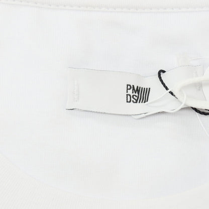 【新品】ピーエムディーエス PMDS コットン クルーネック 半袖Ｔシャツ ホワイトxオリーブ【 XXL 】【 状態ランクN 】【 メンズ 】[APD]
