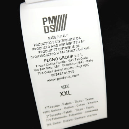【新品】ピーエムディーエス PMDS DAN コットン リフレクタープリント クルーネック ポケット 半袖Ｔシャツ ブラック【 XXL 】【 状態ランクN 】【 メンズ 】[APD]