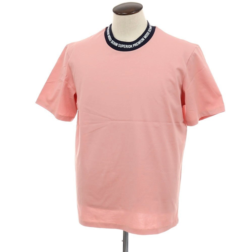 【新品】ピーエムディーエス PMDS コットン ネックロゴプリント クルーネック 半袖Ｔシャツ ピンク【サイズXXL】【 状態ランクN 】【 メンズ 】