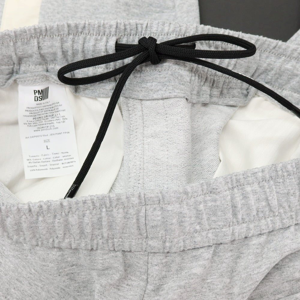 【新品】ピーエムディーエス PMDS JEM ストレッチ コットン 切り替え スウェットジョガーパンツ ライトグレー【サイズL】【 状態ランクN 】【 メンズ 】