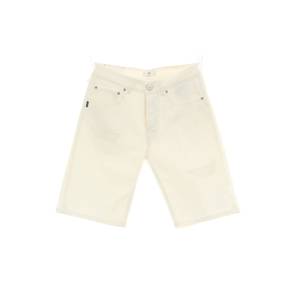 【新品アウトレット】ピーエムディーエス PMDS TOMMY ダメージ加工 ストレッチ コットン カラーデニム ショートパンツ ホワイト【サイズ30】【 状態ランクN- 】【 メンズ 】