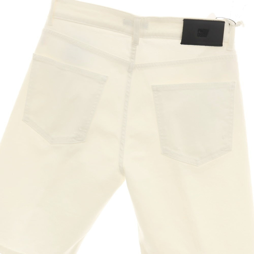 【新品アウトレット】ピーエムディーエス PMDS TOMMY ダメージ加工 ストレッチ コットン カラーデニム ショートパンツ ホワイト【サイズ30】【 状態ランクN- 】【 メンズ 】