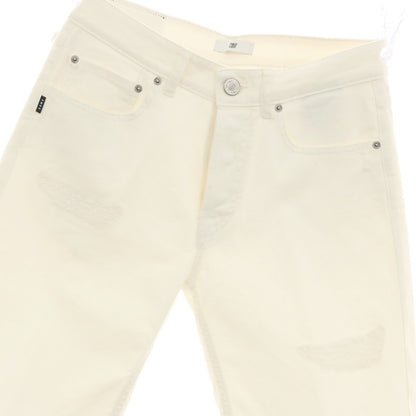 【新品アウトレット】ピーエムディーエス PMDS TOMMY ダメージ加工 ストレッチ コットン カラーデニム ショートパンツ ホワイト【サイズ30】【 状態ランクN- 】【 メンズ 】