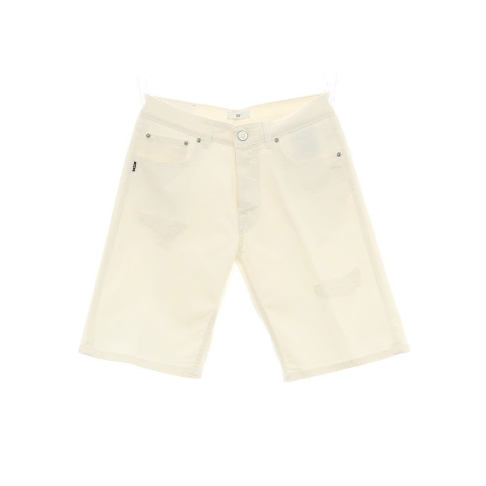【新品】ピーエムディーエス PMDS TOMMY ダメージ加工 ストレッチ コットン カラーデニム ショートパンツ ホワイト【サイズ33】【 状態ランクN 】【 メンズ 】