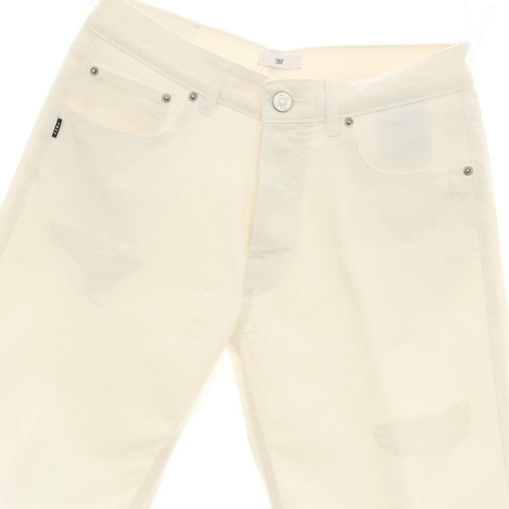 【新品】ピーエムディーエス PMDS TOMMY ダメージ加工 ストレッチ コットン カラーデニム ショートパンツ ホワイト【サイズ33】【 状態ランクN 】【 メンズ 】