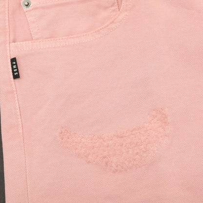 【新品】ピーエムディーエス PMDS TOMMY ダメージ加工 ストレッチ コットン カラーデニム ショートパンツ ピンク【サイズ30】【 状態ランクN 】【 メンズ 】