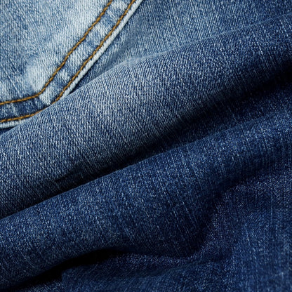 【新品】ピーエムディーエス PMDS TOMMY ダメージ加工 ストレッチ コットン デニム ショートパンツ ジーンズ ブルー【サイズ29】【 状態ランクN 】【 メンズ 】