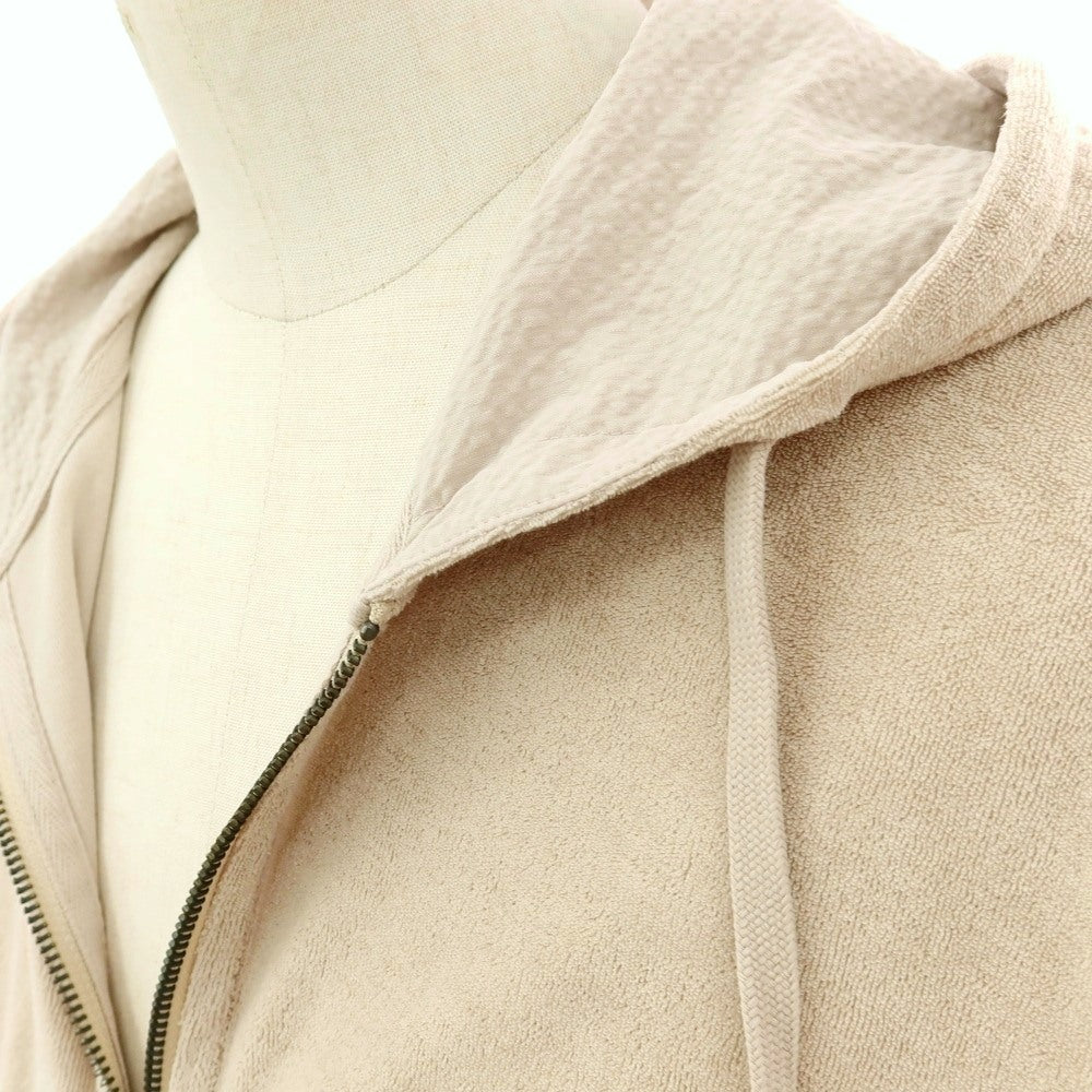 【新品】ア トリップ イン ア バッグ 04651/A TRIP IN A BAG コットン パイル ジップアップ パーカー ベージュ【サイズL】【 状態ランクN 】【 メンズ 】
