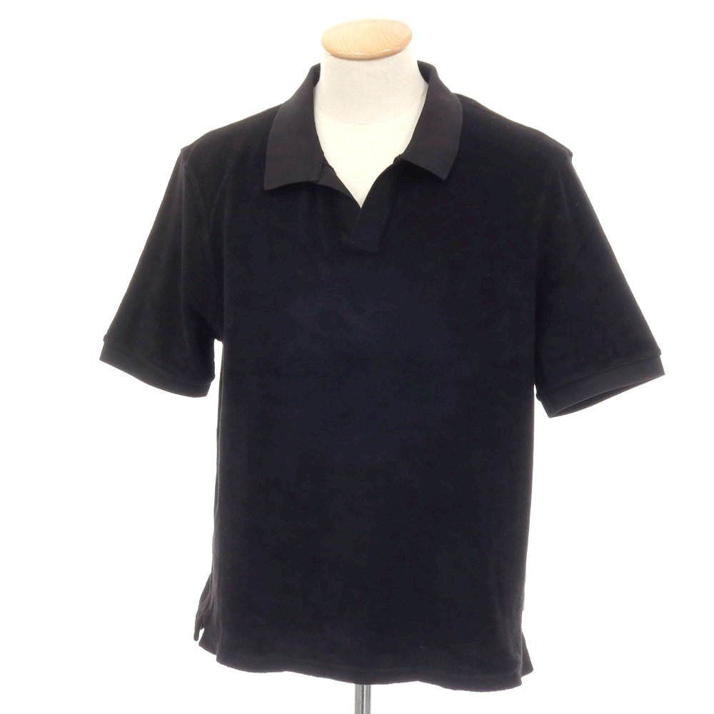 【新品】ア トリップ イン ア バッグ 04651/A TRIP IN A BAG コットン パイル スキッパー 半袖ポロシャツ ブラック【サイズS】【 状態ランクN 】【 メンズ 】