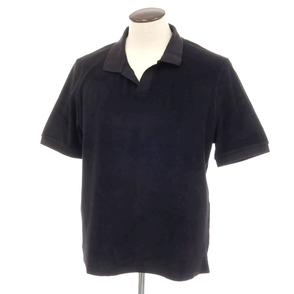 【新品】ア トリップ イン ア バッグ 04651/A TRIP IN A BAG コットン パイル スキッパー 半袖ポロシャツ ブラック【サイズL】【 状態ランクN 】【 メンズ 】