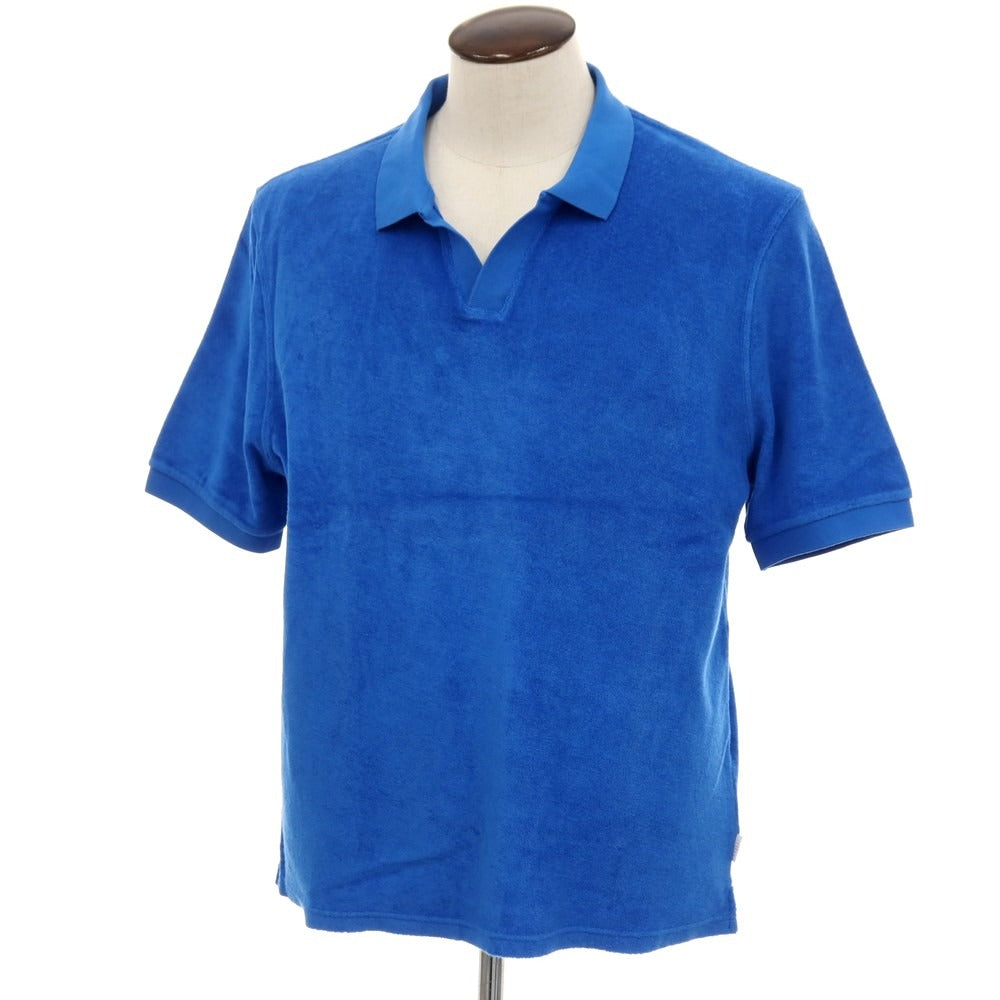 【新品】ア トリップ イン ア バッグ 04651/A TRIP IN A BAG コットン パイル スキッパー 半袖ポロシャツ ブルー【サイズL】【 状態ランクN 】【 メンズ 】