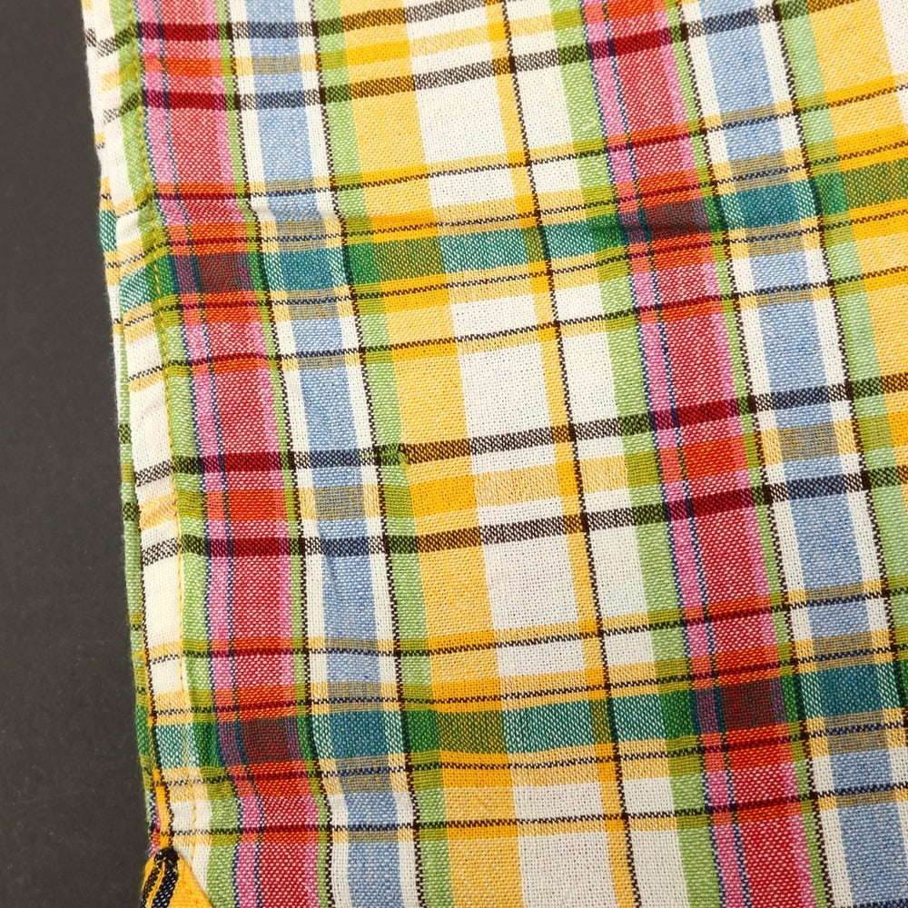 【新品アウトレット】ア トリップ イン ア バッグ 04651/A TRIP IN A BAG コットン チェック オープンカラー 半袖シャツ イエローxマルチカラー【サイズXL】【 状態ランクN- 】【 メンズ 】