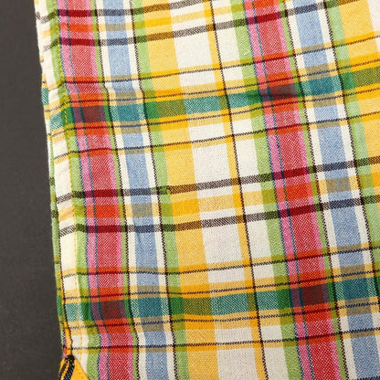 【新品アウトレット】ア トリップ イン ア バッグ 04651/A TRIP IN A BAG コットン チェック オープンカラー 半袖シャツ イエローxマルチカラー【サイズXL】【 状態ランクN- 】【 メンズ 】