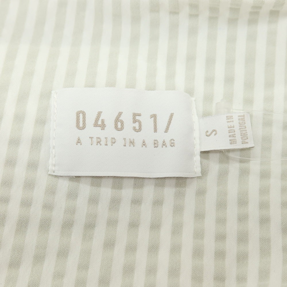 【新品】ア トリップ イン ア バッグ 04651/A TRIP IN A BAG FANCY SEERSUCKER BERMUDA ショートパンツ ライトグレーxホワイト【サイズS】【 状態ランクN 】【 メンズ 】