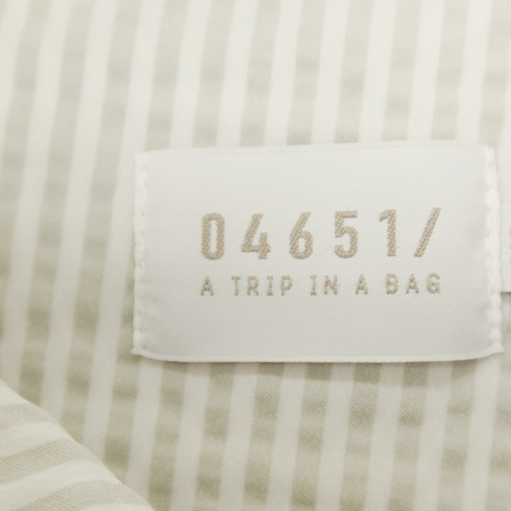 【新品】ア トリップ イン ア バッグ 04651/A TRIP IN A BAG ストレッチ シアサッカー ストライプ イージーパンツ ライトグレーxホワイト【サイズS】【 状態ランクN 】【 メンズ 】