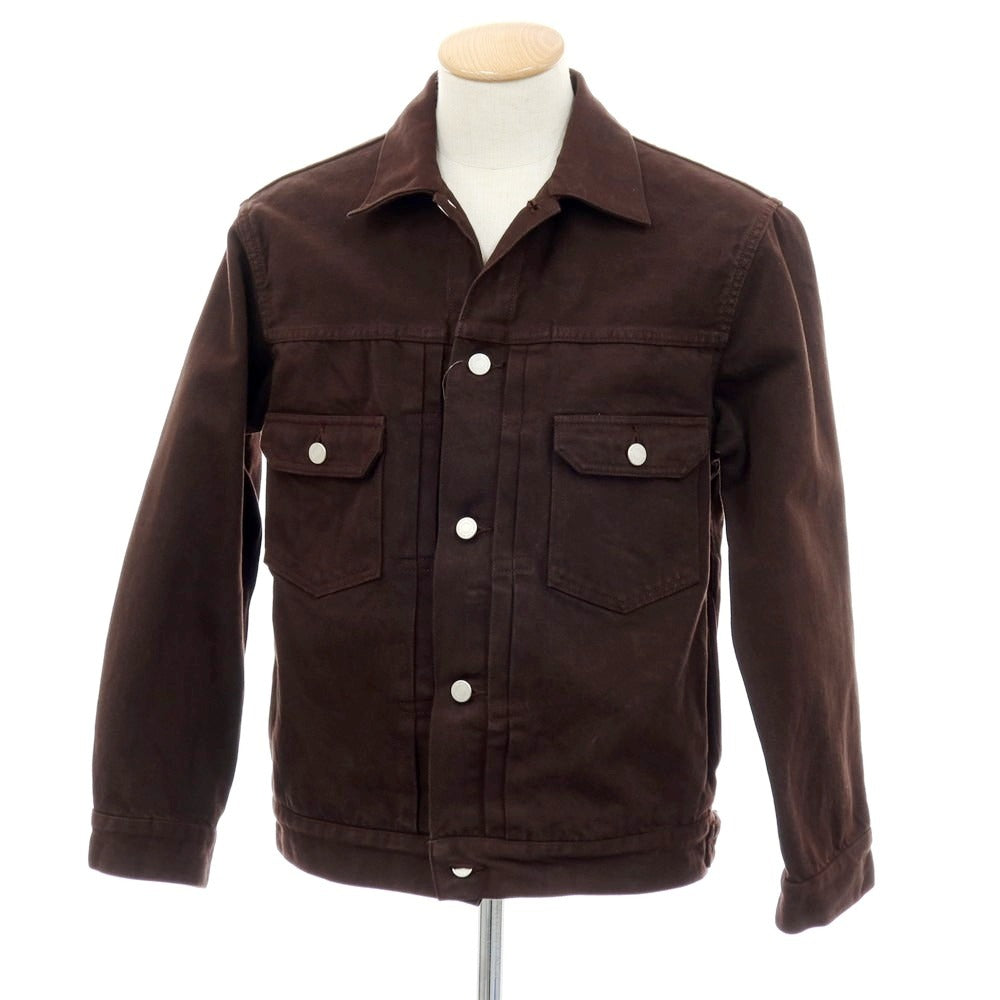 【中古】モモタロウ ジーンズ MOMOTARO JEANS カラー デニムジャケット ジージャン ブラウン【サイズS】【 状態ランクB 】【 メンズ 】