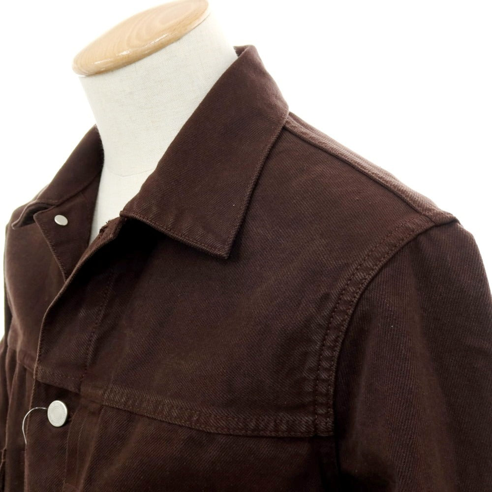 【中古】モモタロウ ジーンズ MOMOTARO JEANS カラー デニムジャケット ジージャン ブラウン【サイズS】【 状態ランクB 】【 メンズ 】