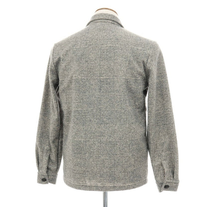【中古】ギローバー GUY ROVER ポリエステルウール チェック シャツブルゾン グレー【サイズM】【 状態ランクA 】【 メンズ 】