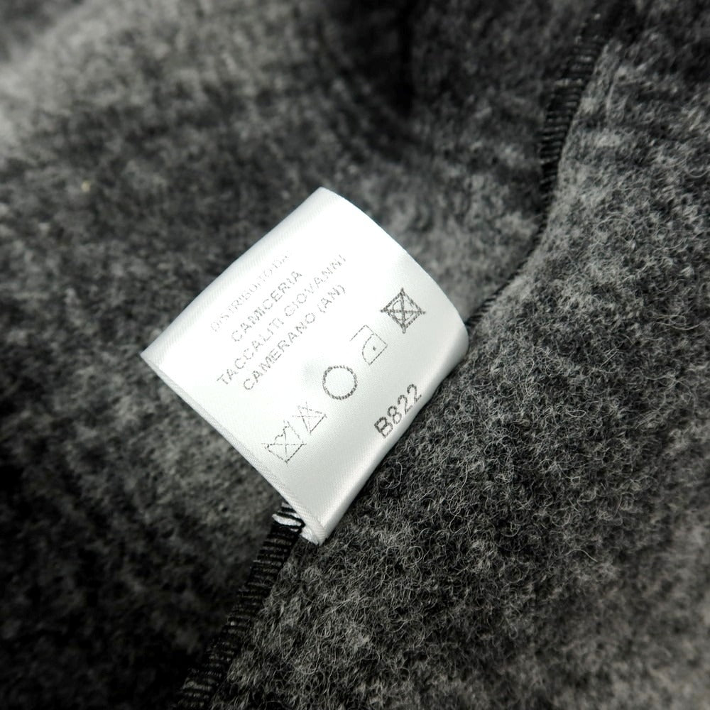 【中古】ギローバー GUY ROVER ウールポリエステル チェック シャツブルゾン ブラックxグレー【サイズS】【 状態ランクA 】【 メンズ 】