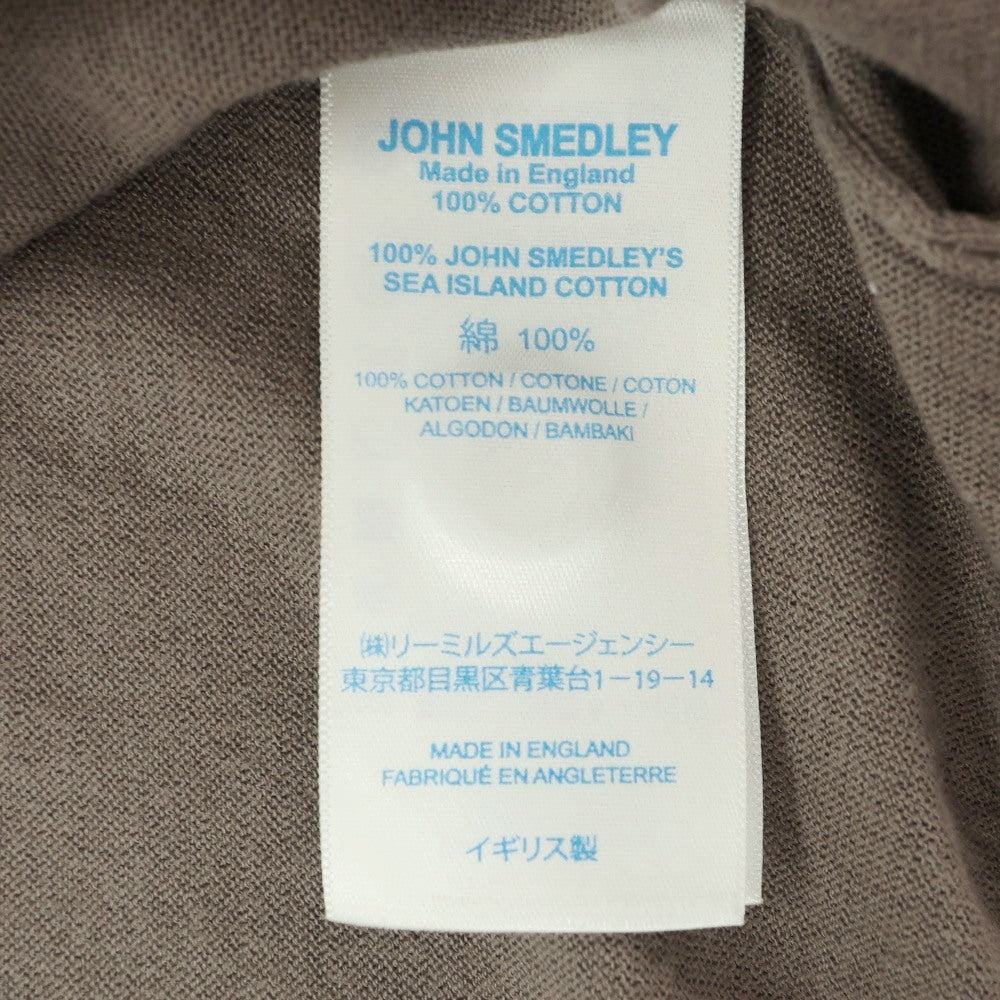 【中古】ジョンスメドレー JOHN SMEDLEY ハイゲージ シーアイランドコットン カーディガン トープ系【サイズS】【 状態ランクB 】【 メンズ 】