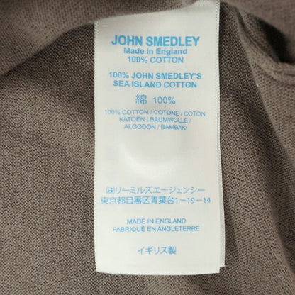 【中古】ジョンスメドレー JOHN SMEDLEY ハイゲージ シーアイランドコットン カーディガン トープ系【サイズS】【 状態ランクB 】【 メンズ 】