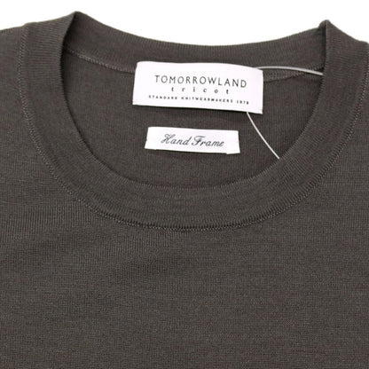【中古】トゥモローランド TOMORROWLAND tricot ハイゲージ ウール クルーネック プルオーバーニット ウォームグレー系【サイズXS】【 状態ランクB 】【 メンズ 】
