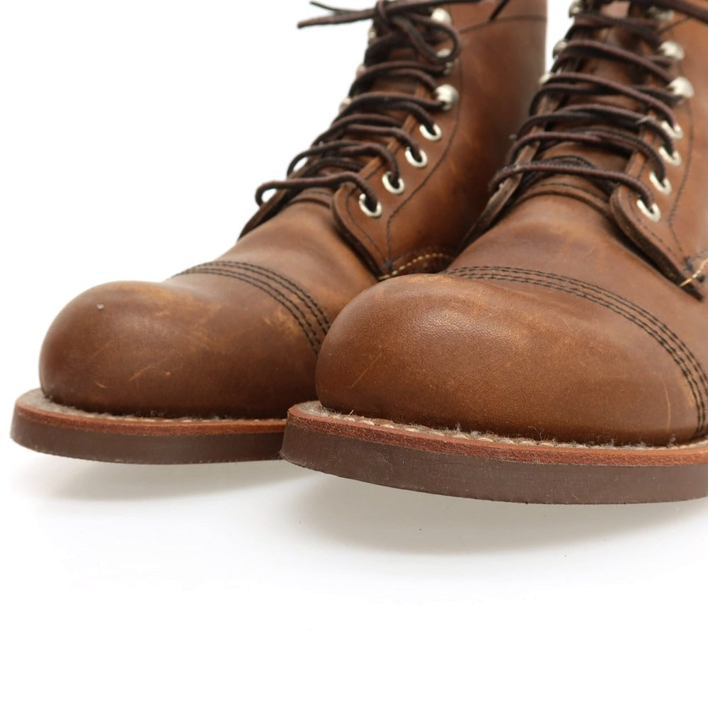 【中古】レッドウィング RED WING Iron Ranger レザー ブーツ ブラウン【 8 】【 状態ランクB 】【 メンズ 】 []